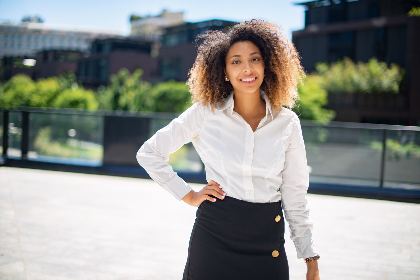 Black Business Woman in a Business Environment